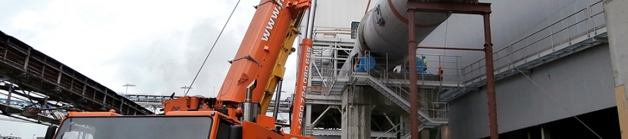 Mondi SCP a.s., Ružomberok - Installation of a lime rotary kiln (2014)