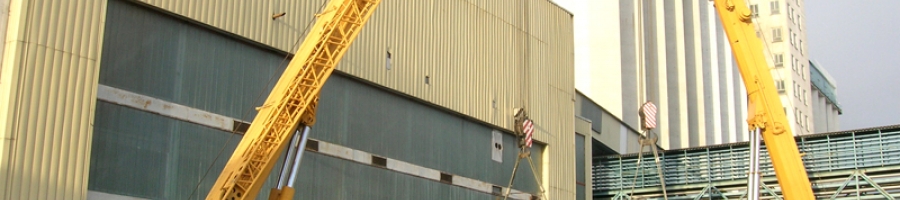 Milo Olomouc - installation of the 160 t kiln (2010)