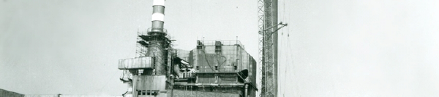 Havířov-Suchá power station - the boiler stack replacement (1976)