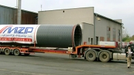 Transportation of the grinding plant to Cement Hranice (2009)