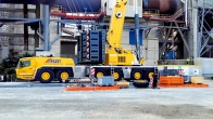 Mobile crane GROVE GMK 6400, Reconstruction of a cement plant exchanger, Mannersdorf, Austria (2017)